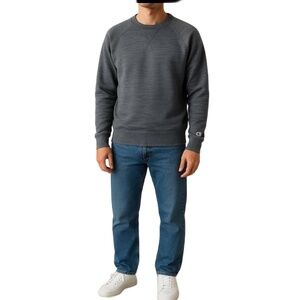 Champion Gray Crewneck Sweatshirt Men’s Large Pullover Classic Athletic Fit